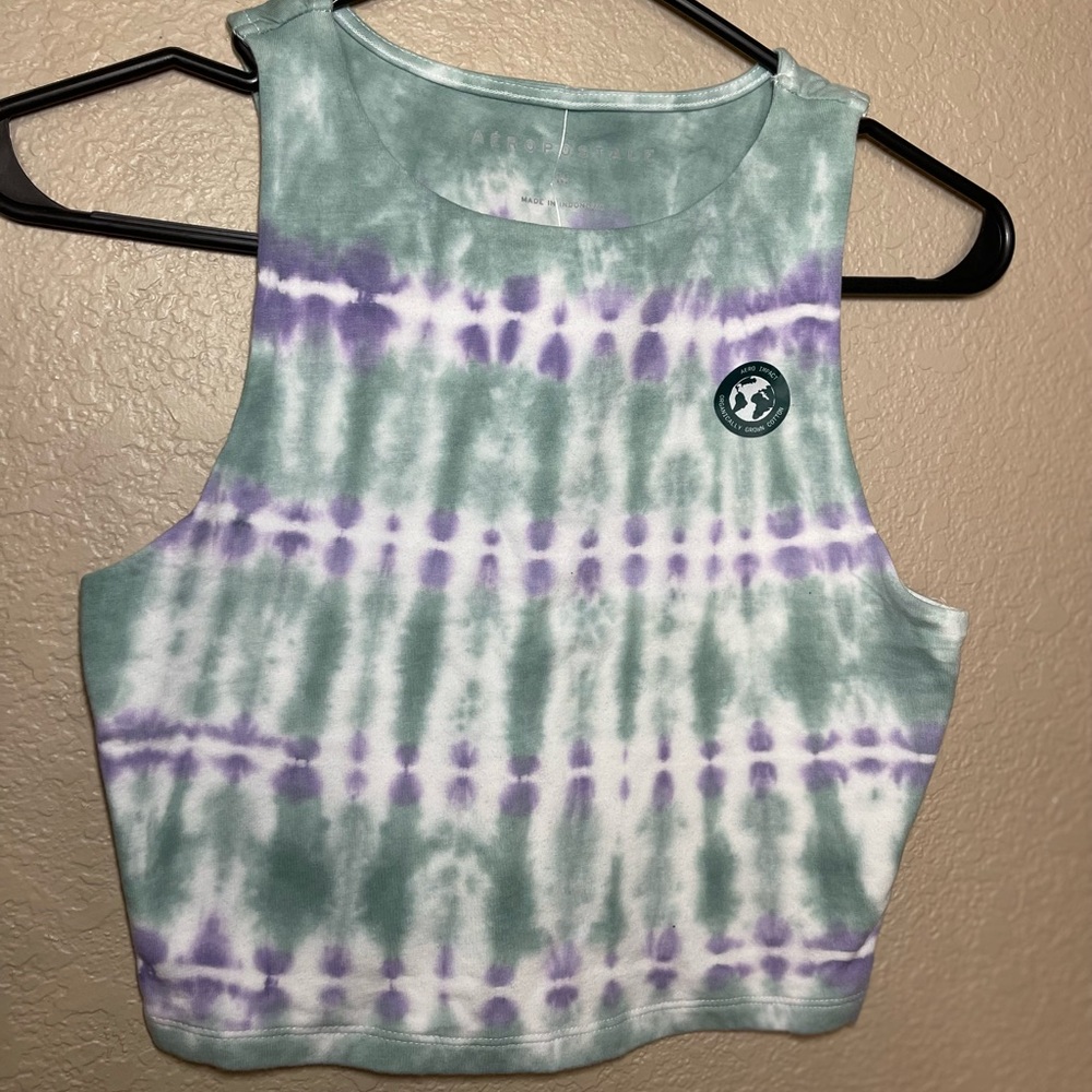 Tie Die cropped shirt